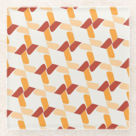 Vivid Abstract Floral Coaster ガラスコースター