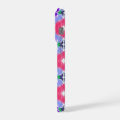 Vivid Aurora Kaleidoscope Electric Bloom iPhoneケース (左側面)