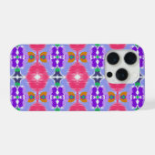 Vivid Aurora Kaleidoscope Electric Bloom iPhoneケース (裏面横)