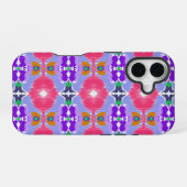 Vivid Aurora Kaleidoscope Electric Bloom iPhone 16ケース (裏面横)