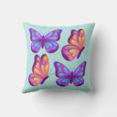 Vivid Butterfly Pop Pillow クッション (裏面)