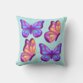 Vivid Butterfly Pop Pillow クッション (正面)