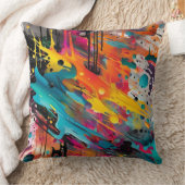Vivid Chaos Splash Graffiti クッション (ブランケット)