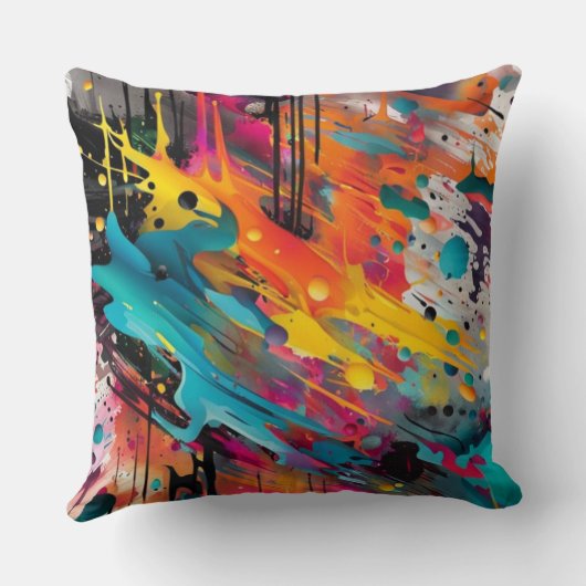 Vivid Chaos Splash Graffiti クッション (裏面)