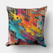Vivid Chaos Splash Graffiti クッション (正面)