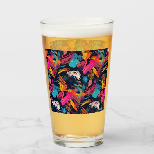 Vivid Chaos Splash Graffiti タンブラーグラス (ドリンク正面)