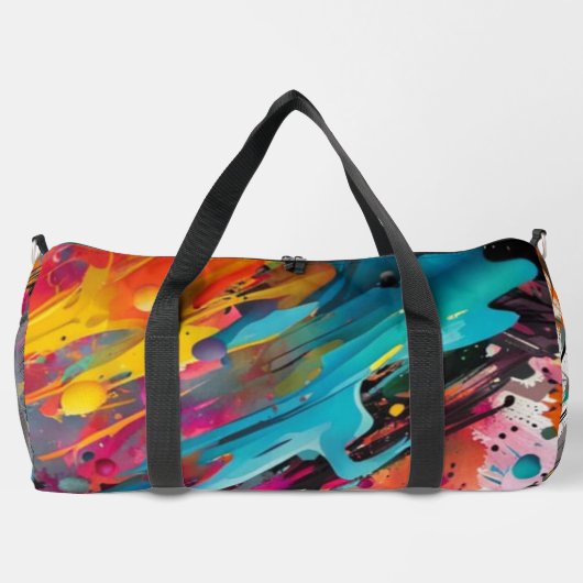 Vivid Chaos Splash Graffiti ダッフルバッグ (裏面)