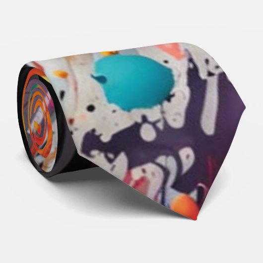 Vivid Chaos Splash Graffiti ネクタイ (ロール)