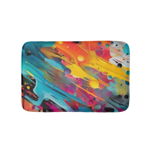 Vivid Chaos Splash Graffiti バスマット (正面)