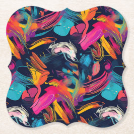 Vivid Chaos Splash Graffiti ペーパーコースター