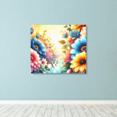 Vivid Color Flowers Canvas  キャンバスプリント (インサイチュ (ウッドフロア))