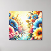 Vivid Color Flowers Canvas  キャンバスプリント (正面)