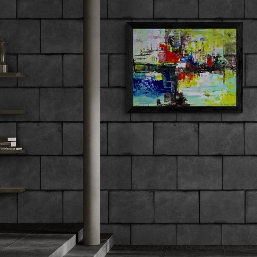 "Vivid Dreams", Abstract Art キャンバスプリント