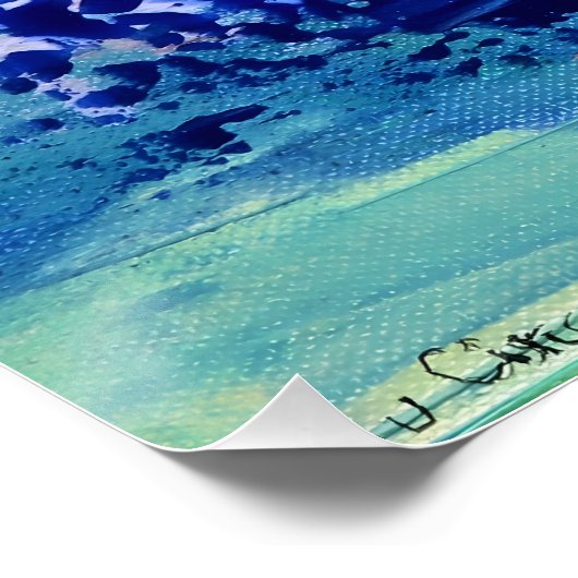 "Vivid Dreams", Abstract Art ポスター (コーナー)