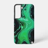 Vivid Emerald Marble Samsung Galaxyケース (裏面)