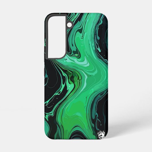 Vivid Emerald Marble Samsung Galaxyケース (裏面)
