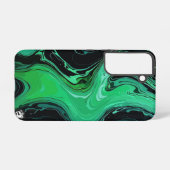 Vivid Emerald Marble Samsung Galaxyケース (裏面横)