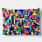 Vivid Geometric Flow アクセサリーポーチ (裏面)