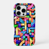 Vivid Geometric Flow iPhoneケース (裏面)