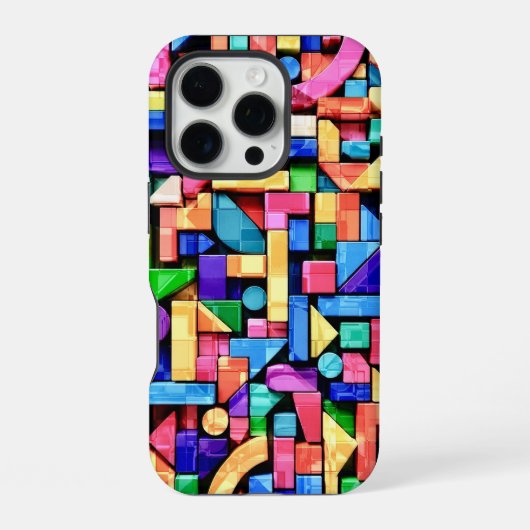 Vivid Geometric Flow iPhoneケース (裏面)