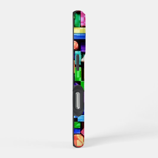 Vivid Geometric Flow iPhoneケース (右側面)