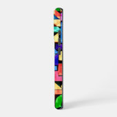 Vivid Geometric Flow iPhoneケース (左側面)