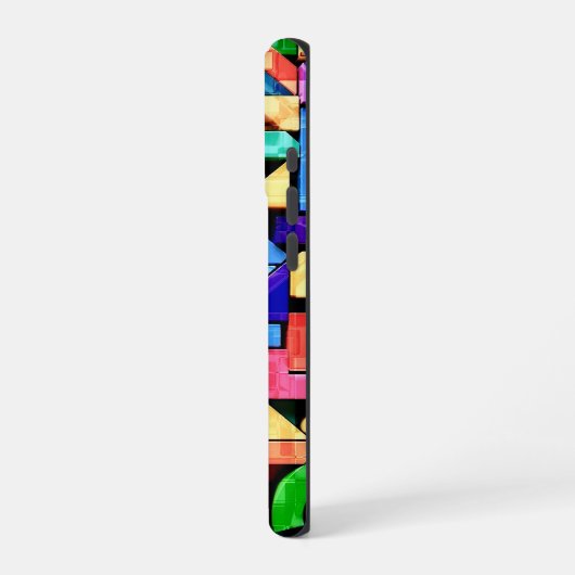 Vivid Geometric Flow iPhoneケース (左側面)