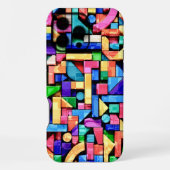 Vivid Geometric Flow iPhoneケース (裏面)