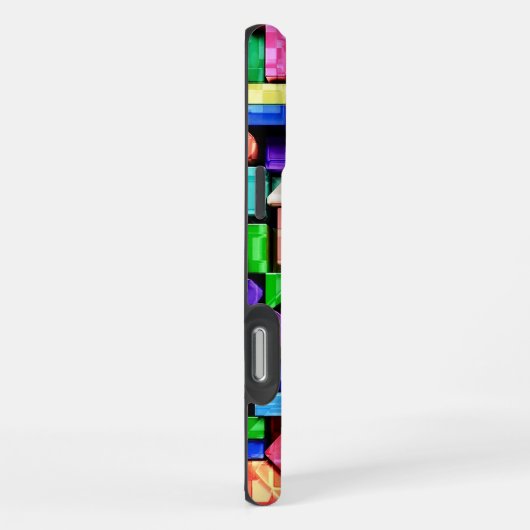 Vivid Geometric Flow iPhoneケース (右側面)