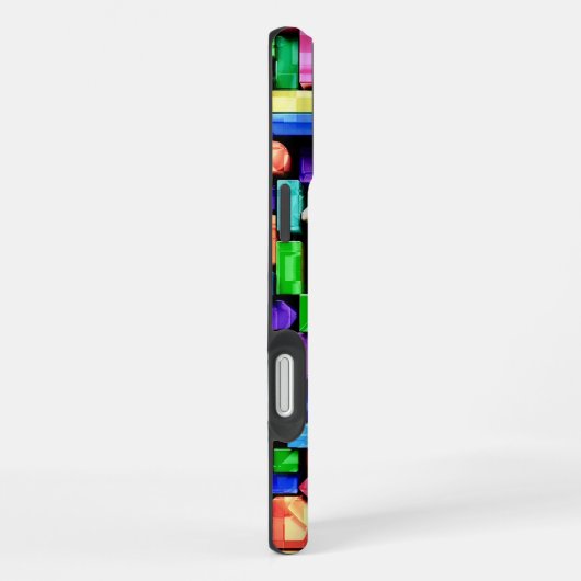 Vivid Geometric Flow iPhoneケース (右側面)