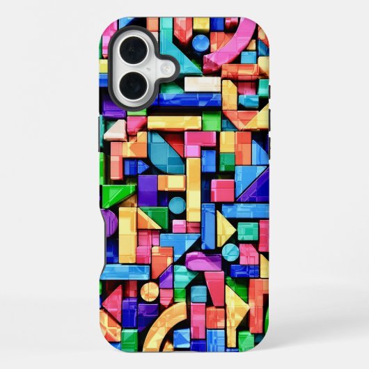 Vivid Geometric Flow iPhoneケース (裏面)