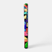 Vivid Geometric Flow iPhone 16ケース (左側面)