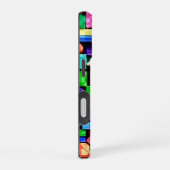 Vivid Geometric Flow iPhone 16ケース (右側面)
