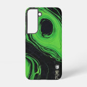 Vivid Green Marble Samsung Galaxyケース (裏面)