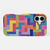 Vivid Grid iPhone 16ケース (裏面横)