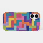 Vivid Grid iPhone 16ケース (裏面横)
