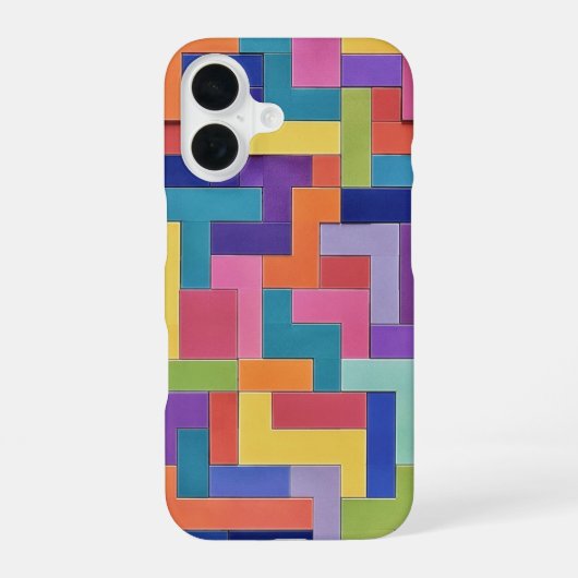 Vivid Grid iPhone 16ケース (裏面)