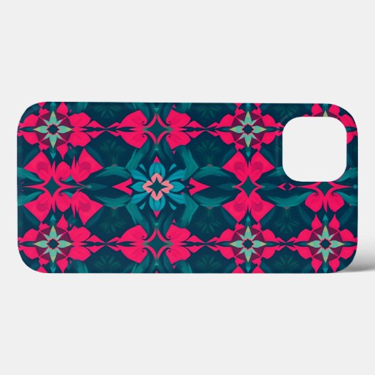 Vivid Jewel-Tone Kaleidoscope Phone Case Case-Mate iPhoneケース (裏面 (横))