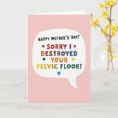 Vivid Mothers Day Message Card カード (黄色い花)