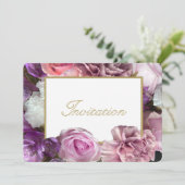 Vivid Orchid Birthday Party Invitation 招待状 (スタンド正面)