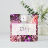Vivid Orchid Florals Place Setting Card ノートカード