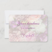 Vivid Orchid Secret Gardens Thank You Card サンキューカード (裏面)