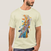 Vivid Paint Splash Abstract Tシャツ (正面)