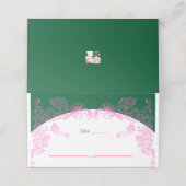 Vivid Pink Y2K Anime Gothic Cat Blank Place Card プレイスカード (外部開封)