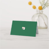 Vivid Pink Y2K Anime Gothic Cat Blank Place Card プレイスカード (裏面)