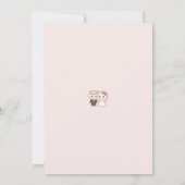 Vivid Pink Y2K Anime Gothic Cat Wedding Invitation 招待状 (裏面)