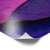 Vivid Purple And Orange Sunset フォトプリント (角)