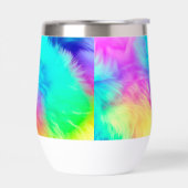 Vivid Rainbow Fluffy Fur Texture-75201 (左面)