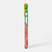 Vivid Rainbow Swirl Add Name iPhone 16ケース (左側面)