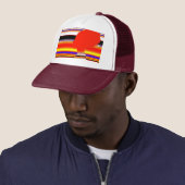 Vivid Red Profile – Pop Art Trucker Cap キャップ (インサイチュ)